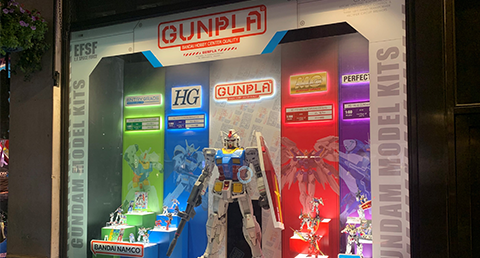 Bandai unveils Gunpla and Banpresto windows at Hamleys
